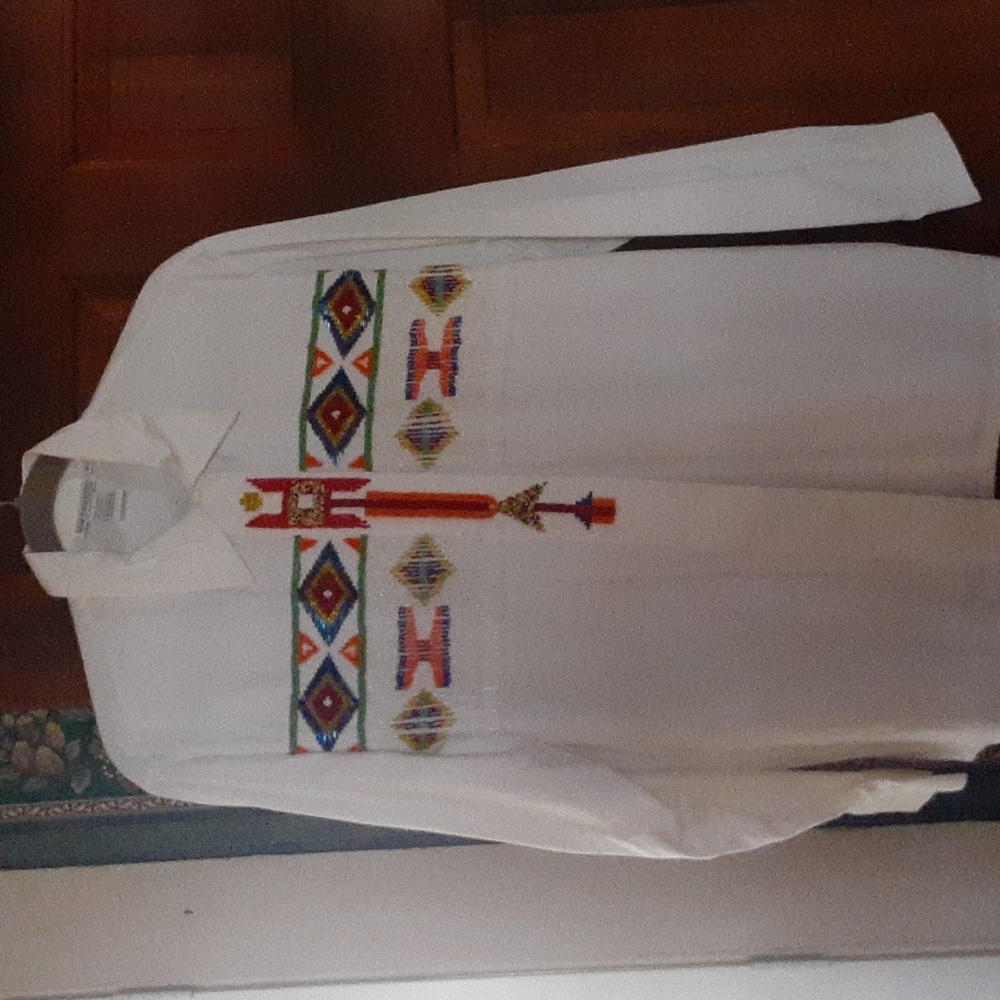 Beaded Navajo style shirt
